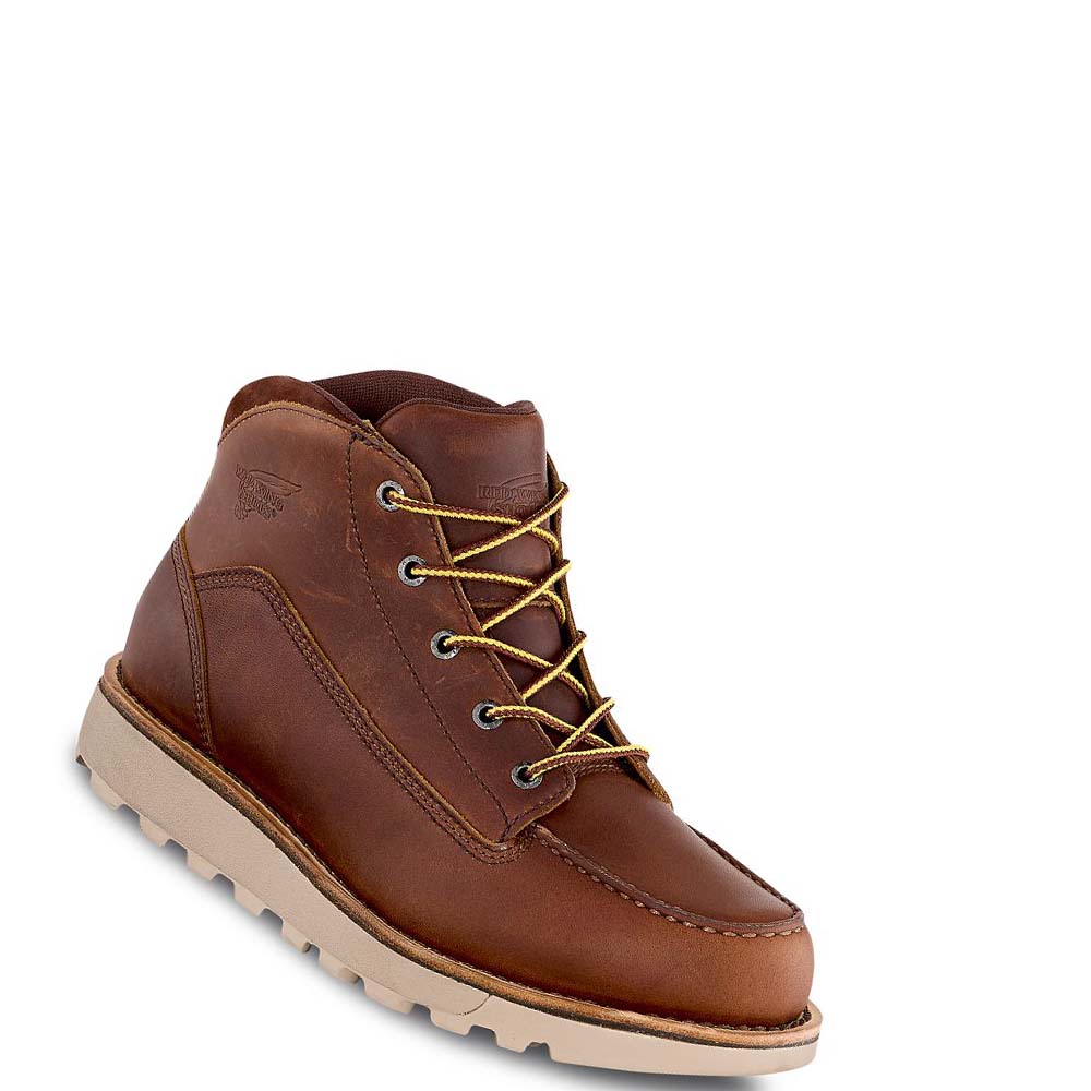 Red Wing Traction Tred Lite Soft Toe Men\'s Chukka Boots Burgundy | ZA 249BEX